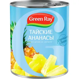 АНОНС: <a href="https://mixmart.info/produkty-pitaniya/konservaciya/fruktovaya-konservaciya/32890/" target="_blank" title="Перейти на сайт владельца" rel="nofollow" style="font-weight:bold">Ананасы кусочками &laquo;Green Ray&raquo;, 850 мл.</a><br><span style="font-style:italic"></span>