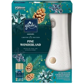 АНОНС: <a href="https://mixmart.info/bytovaya-himiya/sredstva-dlya-uborki/osvezhiteli-vozduha/90364/" target="_blank" title="Перейти на сайт владельца" rel="nofollow" style="font-weight:bold">Автоматический освежитель воздуха+сменный баллон Glade &laquo;Pine Wonderland&raquo;, 269 мл.</a><br><span style="font-style:italic"></span>