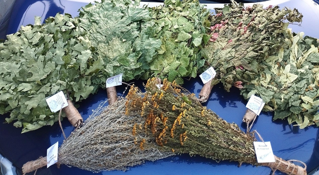 Веники для бани и сауны в ассортименте