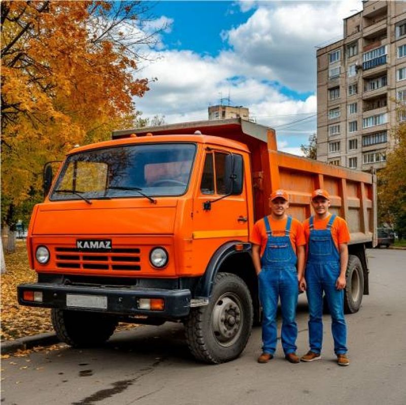 Вывоз мусора самосвалом Камаз, все районы Макеевки