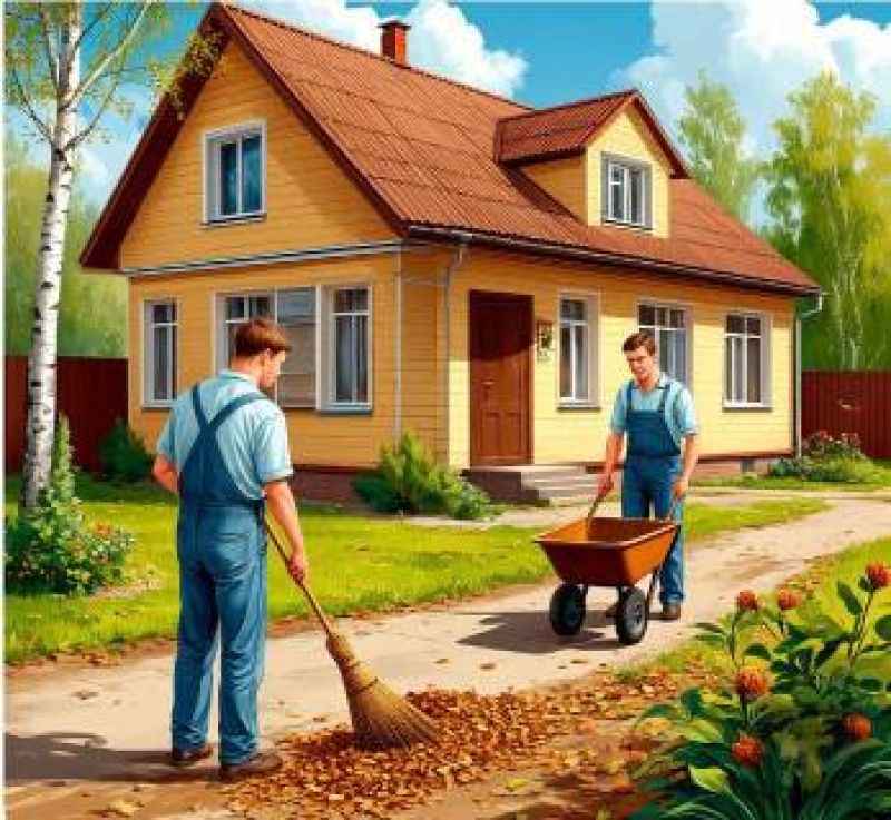 Уборка территорий: дворы, парковки, прилегающие участки — всё будет убрано. 