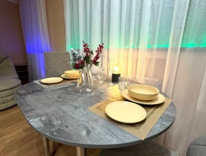 Посуточно - без комиссии. 1-к.студия. Вода 24/7 холодная горячая. Жк Европейский Панфилова., 5 500 ₽, Донецк, ДНР