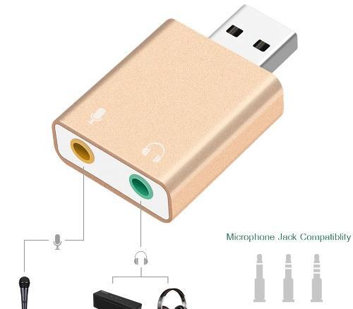 Звуковая карта USB для ноутбука и ПК
