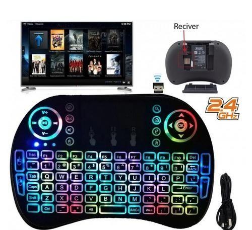 Мини клавиатура i9 с подсветкой RGB и тачпадом аккумулятор