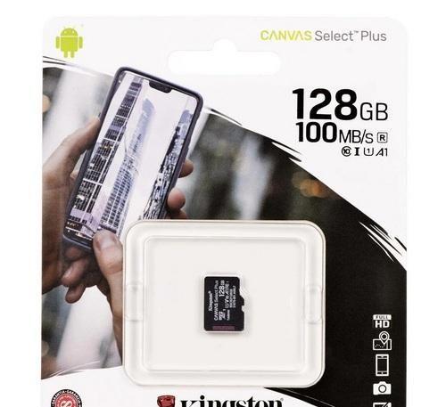 Карта памяти Micro SDXC 128GB Kingston Canvas UHS-I Class 10