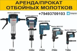 Аренда/Прокат отбойного молоткабетонолома в Макеевке с силой удара от14 до 62Дж